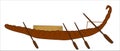 Egyptian boat with oars